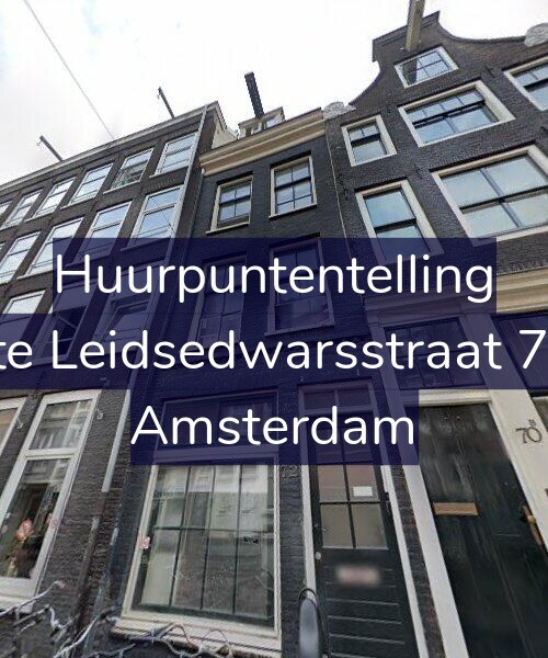 Foto gevel Huurpuntentelling voor Korte Leidsedwarsstraat 72-A, Amsterdam