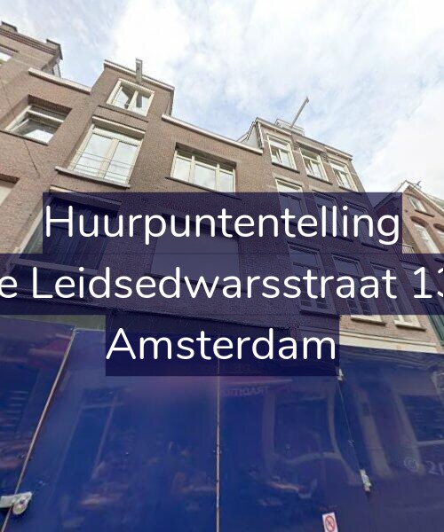 Foto gevel Huurpuntentelling voor Korte Leidsedwarsstraat 133-E, Amsterdam