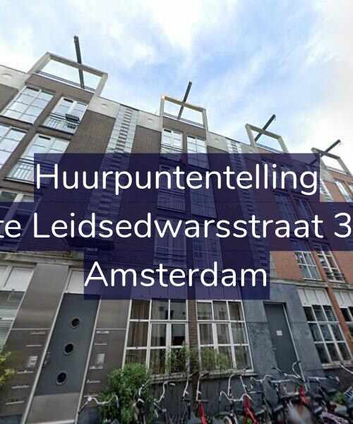 Foto gevel Huurpuntentelling voor Korte Leidsedwarsstraat 31-D, Amsterdam