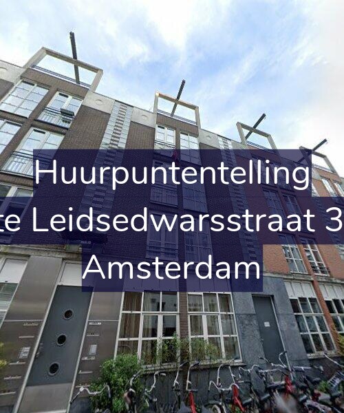Foto gevel Huurpuntentelling voor Korte Leidsedwarsstraat 31-A, Amsterdam