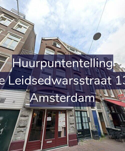 Foto gevel Huurpuntentelling voor Korte Leidsedwarsstraat 139-3, Amsterdam