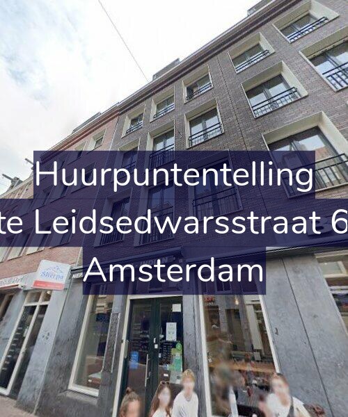 Foto gevel Huurpuntentelling voor Korte Leidsedwarsstraat 60-K, Amsterdam