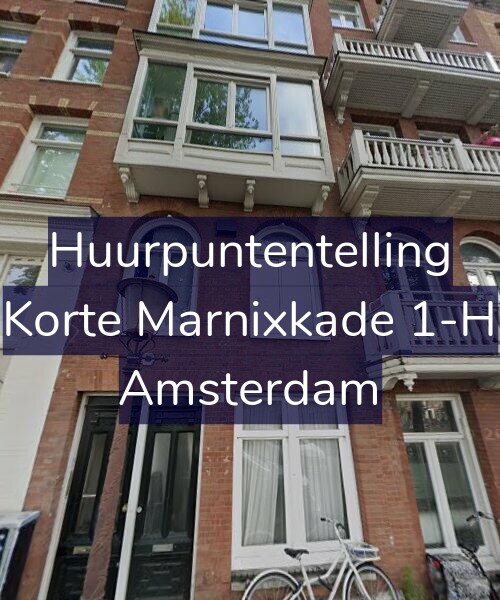 Foto gevel Huurpuntentelling voor Korte Marnixkade 1-H, Amsterdam