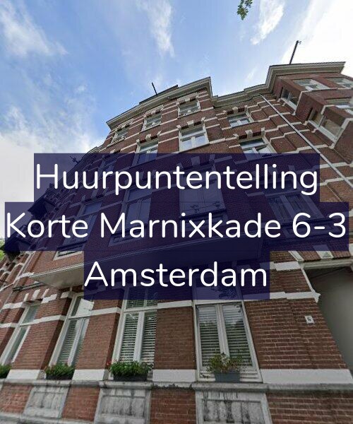 Foto gevel Huurpuntentelling voor Korte Marnixkade 6-3, Amsterdam