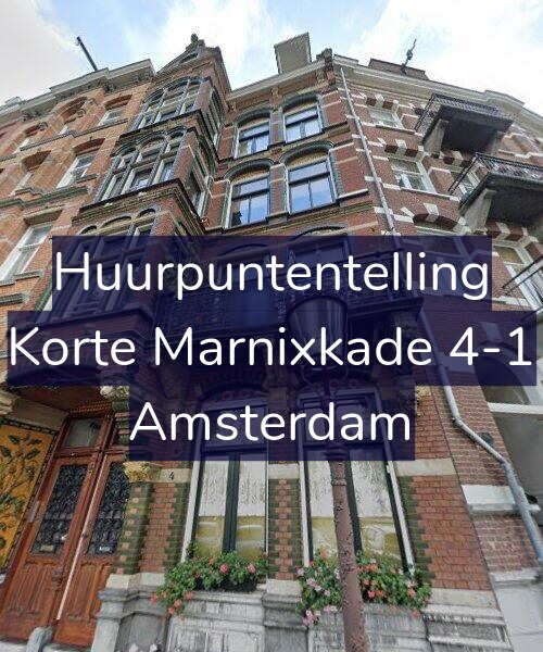 Foto gevel Huurpuntentelling voor Korte Marnixkade 4-1, Amsterdam