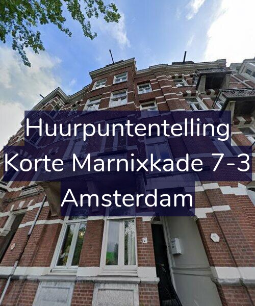 Foto gevel Huurpuntentelling voor Korte Marnixkade 7-3, Amsterdam