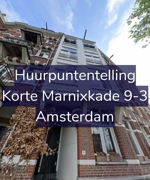 Foto gevel Huurpuntentelling voor Korte Marnixkade 9-3, Amsterdam