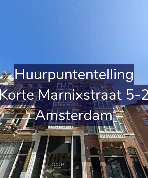 Foto gevel Huurpuntentelling voor Korte Marnixstraat 5-2, Amsterdam