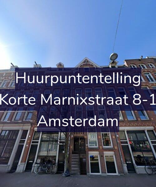 Foto gevel Huurpuntentelling voor Korte Marnixstraat 8-1, Amsterdam