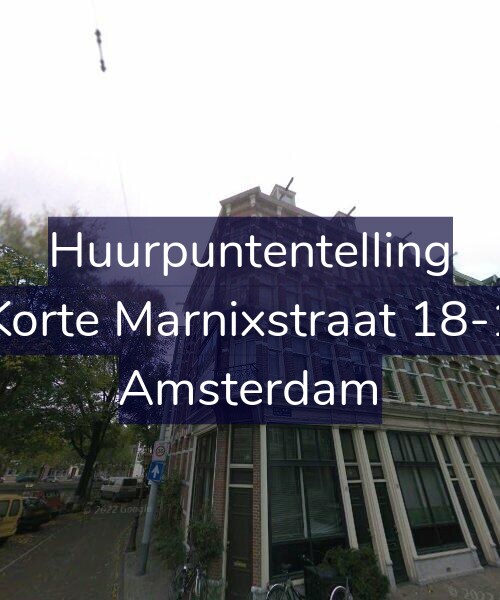 Foto gevel Huurpuntentelling voor Korte Marnixstraat 18-1, Amsterdam