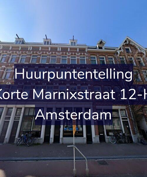 Foto gevel Huurpuntentelling voor Korte Marnixstraat 12-H, Amsterdam