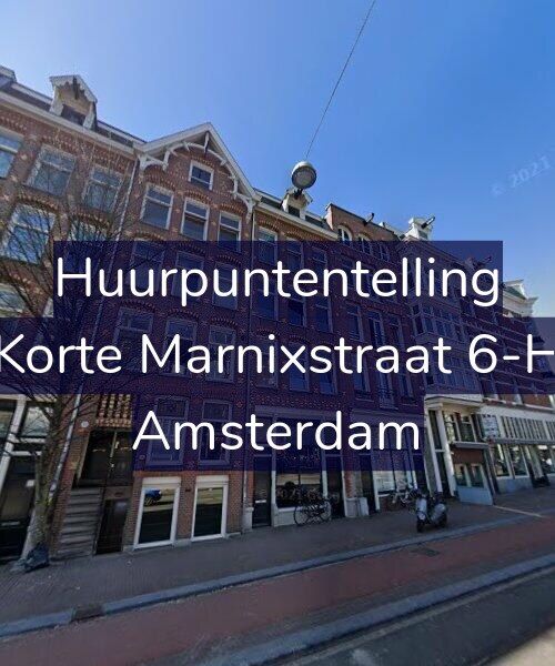 Foto gevel Huurpuntentelling voor Korte Marnixstraat 6-H, Amsterdam