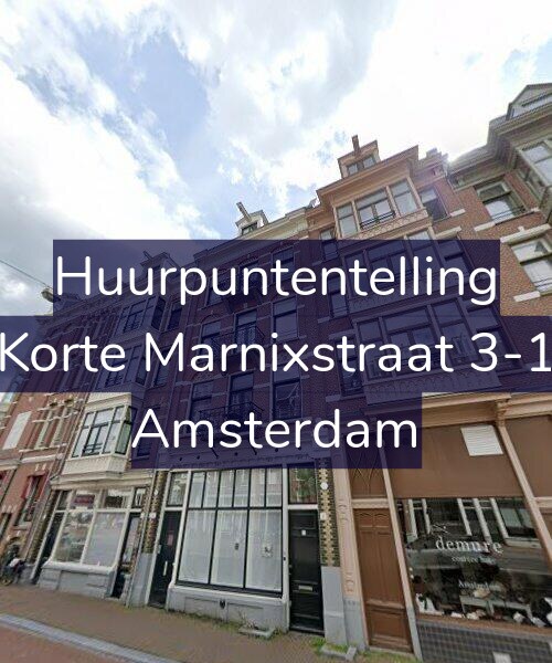 Foto gevel Huurpuntentelling voor Korte Marnixstraat 3-1, Amsterdam