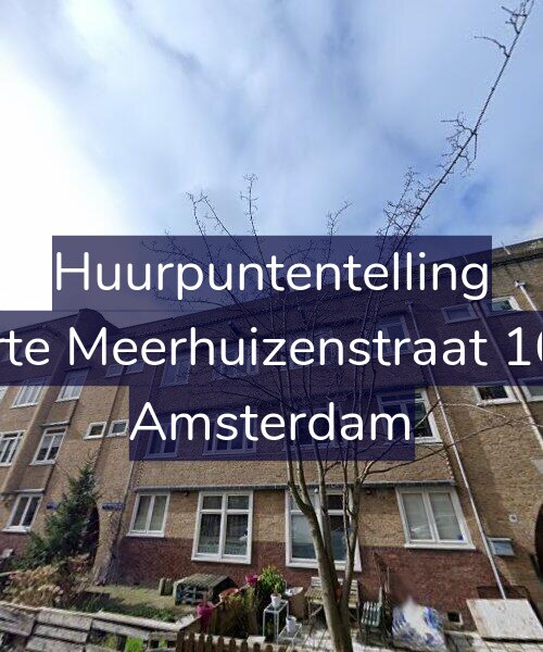 Foto gevel Huurpuntentelling voor Korte Meerhuizenstraat 16-1, Amsterdam