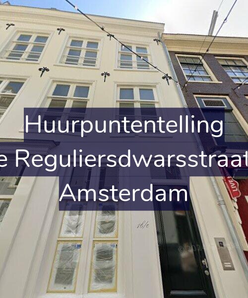 Foto gevel Huurpuntentelling voor Korte Reguliersdwarsstraat 1-B, Amsterdam