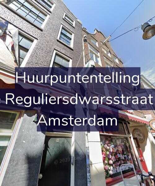 Foto gevel Huurpuntentelling voor Korte Reguliersdwarsstraat 10-2, Amsterdam