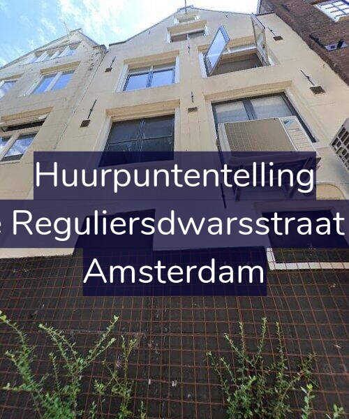 Foto gevel Huurpuntentelling voor Korte Reguliersdwarsstraat 12-2, Amsterdam