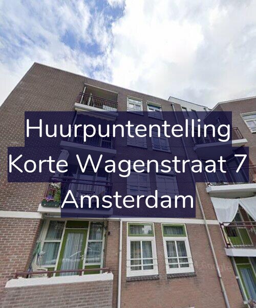Foto gevel Huurpuntentelling voor Korte Wagenstraat 7, Amsterdam