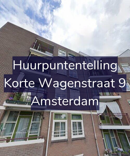 Foto gevel Huurpuntentelling voor Korte Wagenstraat 9, Amsterdam
