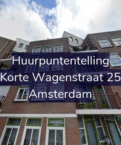 Foto gevel Huurpuntentelling voor Korte Wagenstraat 25, Amsterdam