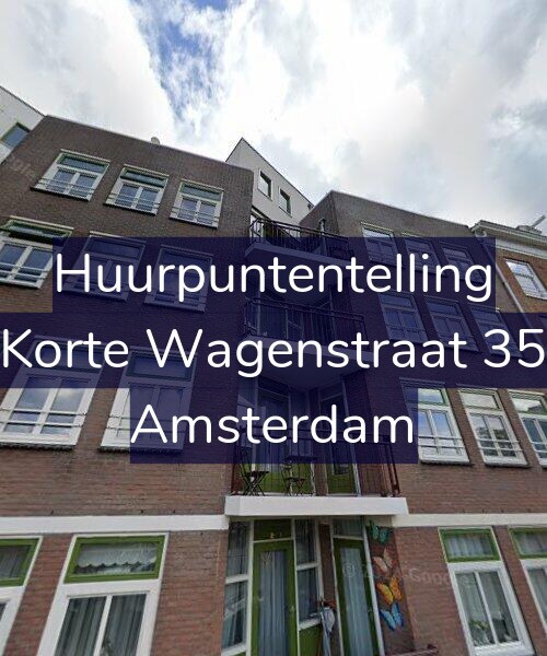 Foto gevel Huurpuntentelling voor Korte Wagenstraat 35, Amsterdam