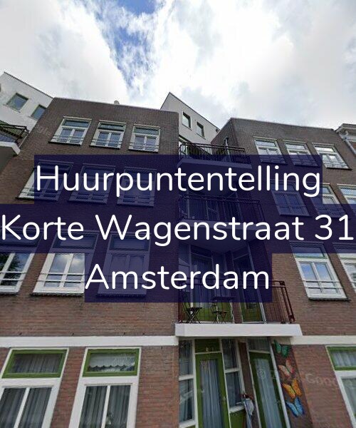Foto gevel Huurpuntentelling voor Korte Wagenstraat 31, Amsterdam