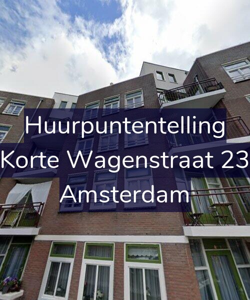 Foto gevel Huurpuntentelling voor Korte Wagenstraat 23, Amsterdam