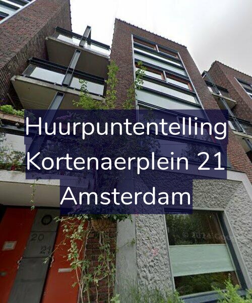 Foto gevel Huurpuntentelling voor Kortenaerplein 21, Amsterdam