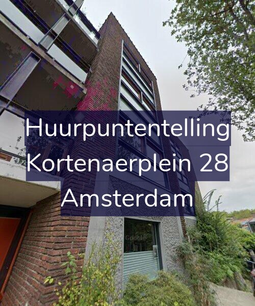Foto gevel Huurpuntentelling voor Kortenaerplein 28, Amsterdam