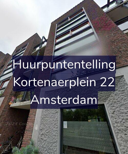 Foto gevel Huurpuntentelling voor Kortenaerplein 22, Amsterdam