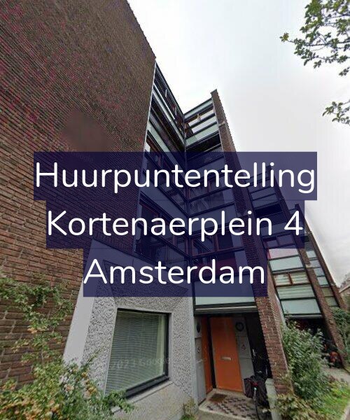 Foto gevel Huurpuntentelling voor Kortenaerplein 4, Amsterdam