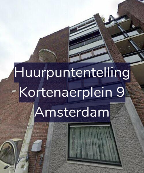 Foto gevel Huurpuntentelling voor Kortenaerplein 9, Amsterdam