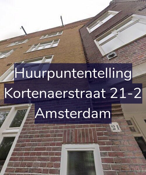 Foto gevel Huurpuntentelling voor Kortenaerstraat 21-2, Amsterdam