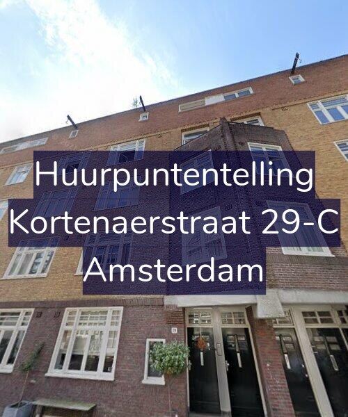 Foto gevel Huurpuntentelling voor Kortenaerstraat 29-C, Amsterdam