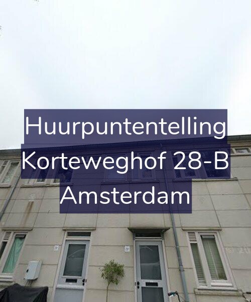 Foto gevel Huurpuntentelling voor Korteweghof 28-B, Amsterdam