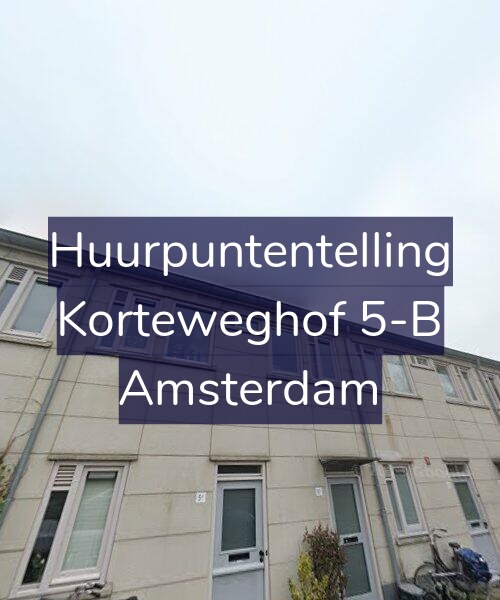 Foto gevel Huurpuntentelling voor Korteweghof 5-B, Amsterdam