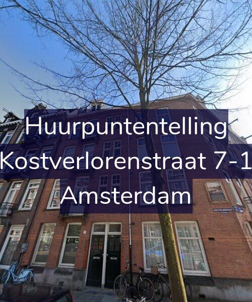 Foto gevel Huurpuntentelling voor Kostverlorenstraat 7-1, Amsterdam