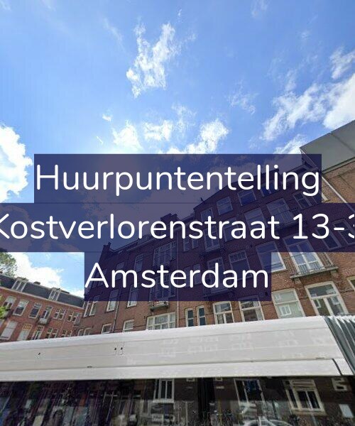 Foto gevel Huurpuntentelling voor Kostverlorenstraat 13-3, Amsterdam