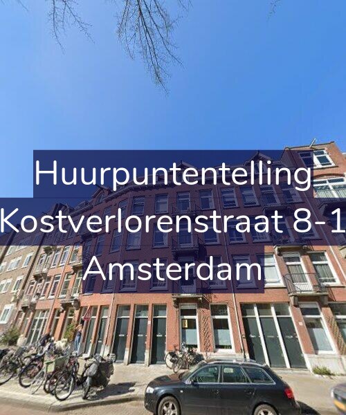 Foto gevel Huurpuntentelling voor Kostverlorenstraat 8-1, Amsterdam