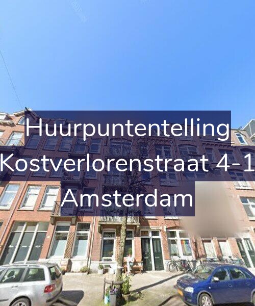 Foto gevel Huurpuntentelling voor Kostverlorenstraat 4-1, Amsterdam