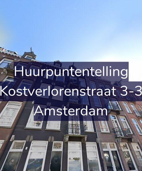 Foto gevel Huurpuntentelling voor Kostverlorenstraat 3-3, Amsterdam