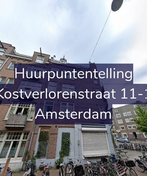 Foto gevel Huurpuntentelling voor Kostverlorenstraat 11-1, Amsterdam