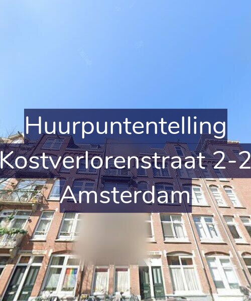 Foto gevel Huurpuntentelling voor Kostverlorenstraat 2-2, Amsterdam