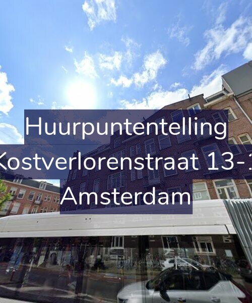Foto gevel Huurpuntentelling voor Kostverlorenstraat 13-1, Amsterdam