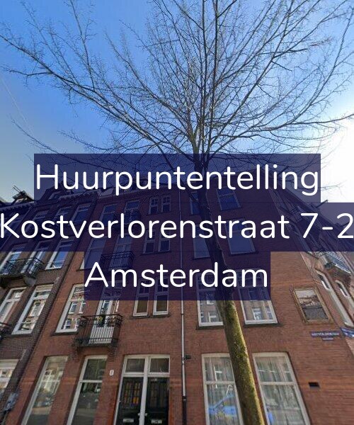 Foto gevel Huurpuntentelling voor Kostverlorenstraat 7-2, Amsterdam