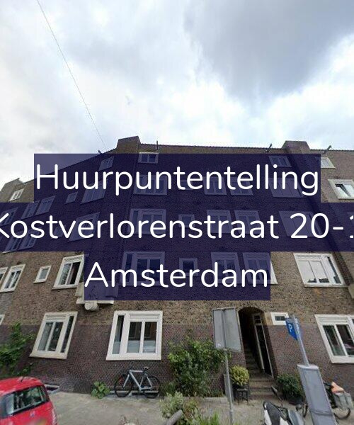 Foto gevel Huurpuntentelling voor Kostverlorenstraat 20-1, Amsterdam