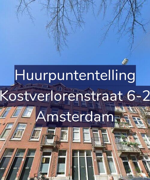 Foto gevel Huurpuntentelling voor Kostverlorenstraat 6-2, Amsterdam