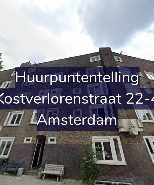 Foto gevel Huurpuntentelling voor Kostverlorenstraat 22-4, Amsterdam