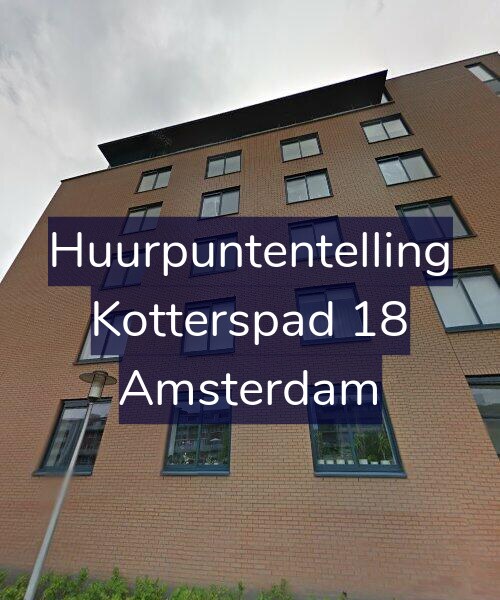 Foto gevel Huurpuntentelling voor Kotterspad 18, Amsterdam