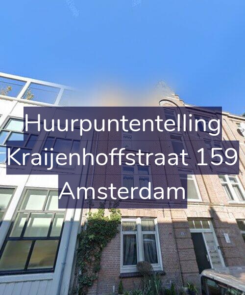 Foto gevel Huurpuntentelling voor Kraijenhoffstraat 159, Amsterdam